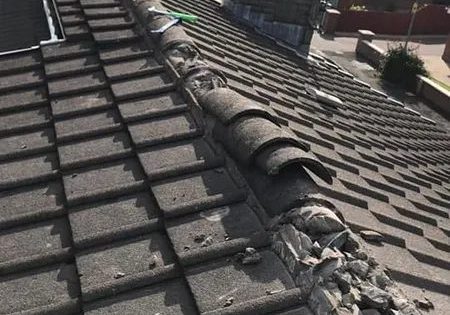 roof tiles broken